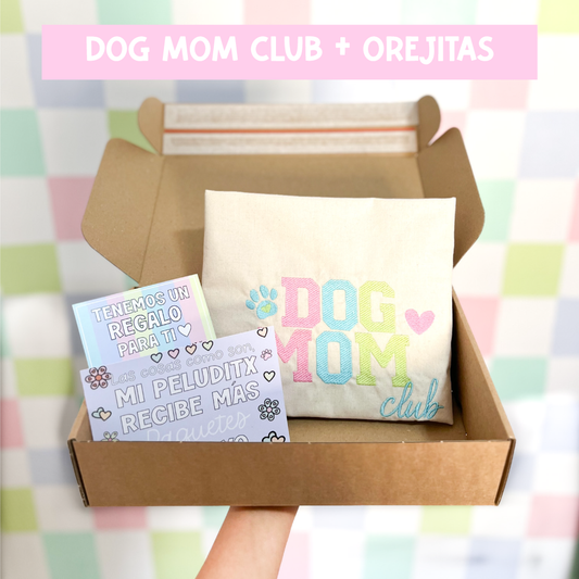 Totebag Dog Mom Club + Orejitas & Nombre