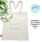 Totebag Dog Mom Club + Orejitas & Nombre