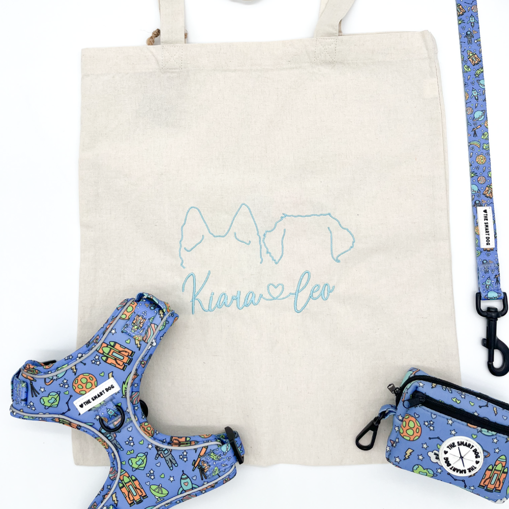 Totebag Dog Mom Club + Orejitas & Nombre