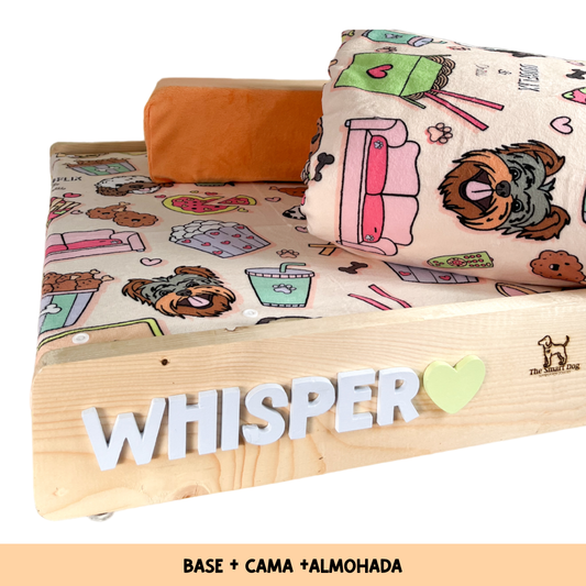 Cama + Base de madera